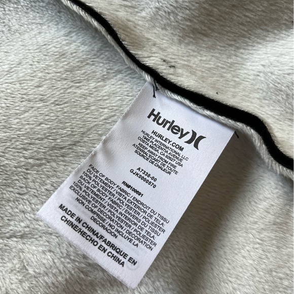 Hurley Faux Leather Lined Black Jacket M Like New! - Picture 6 of 6